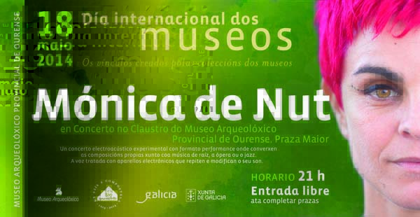 Cartaz dos actos do Museo Arqueolóxico Provincial de Ourense.