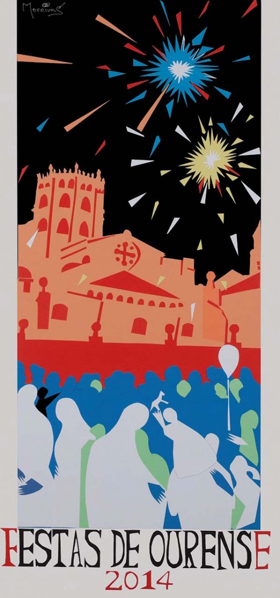 Cartaz das festas de Ourense.