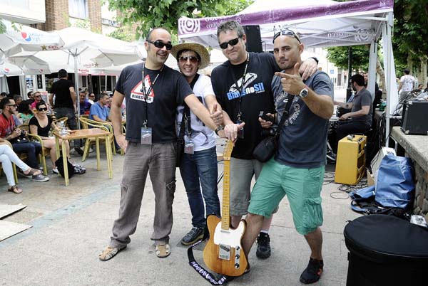 Os organizadores do IV Blues no Sil./ Foto: Carlos G. Hervella