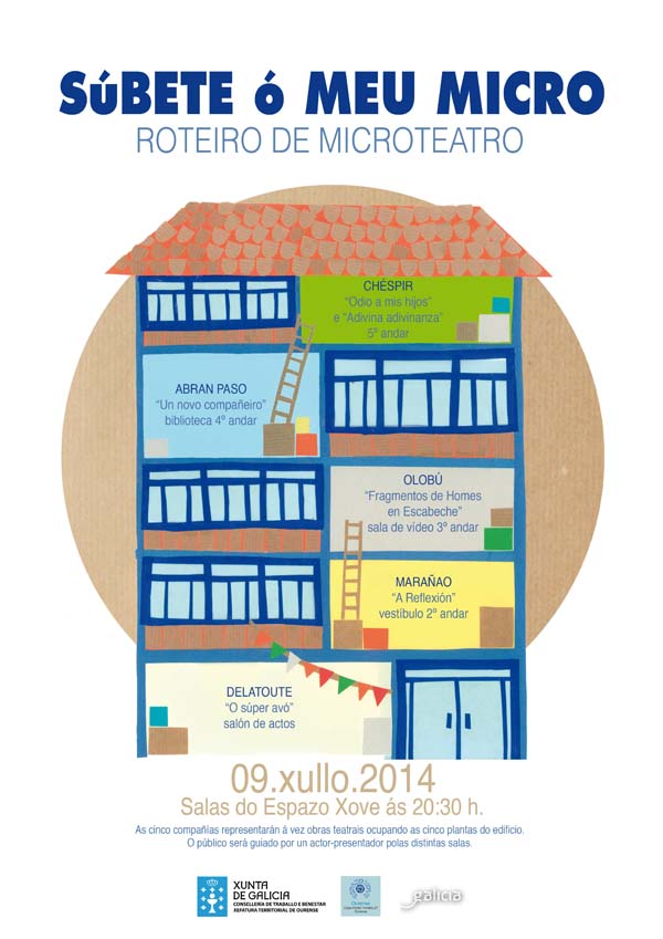 Cartaz desta actividade na Casa da Xuventude de Ourense.