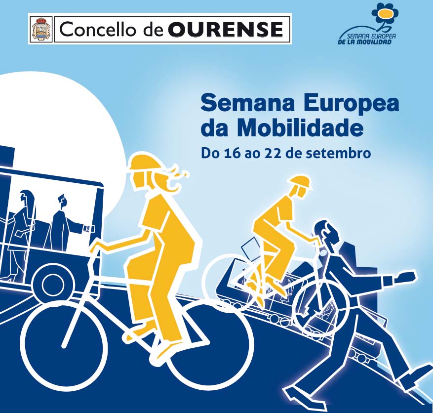 Cartaz da Semana da Mobilidade en Ourense.