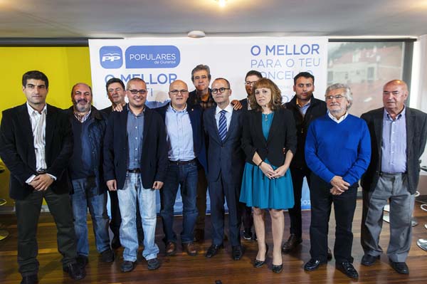 Presentación cabezas de lista do PP ás municipais do 2015 da comarca do Ribeiro.