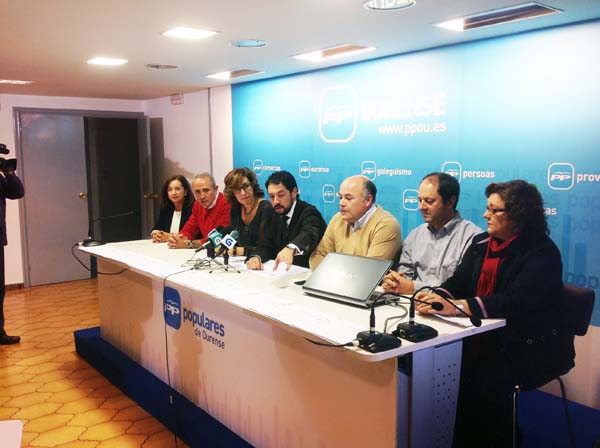 Rolda de prensa do PP do Barco en Ourense.