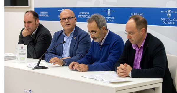 José Luis Troitiña, Manuel Baltar, Javier Casares e José María Faílde, na presentación dos encontros.