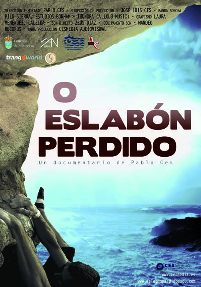 Cartaz do filme “O eslabón perdido” de Pablo Ces./ Foto: cedida polo autor.