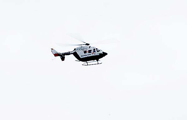 Vista do helicóptero./ Foto: Carlos G. Hervella.