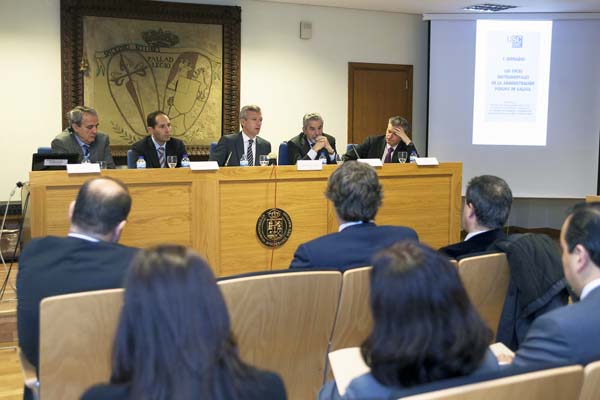 Estas xornadas de debate sobre "Os entes instrumentais da Administración Pública de Galicia" tiñan lugar na USC. 