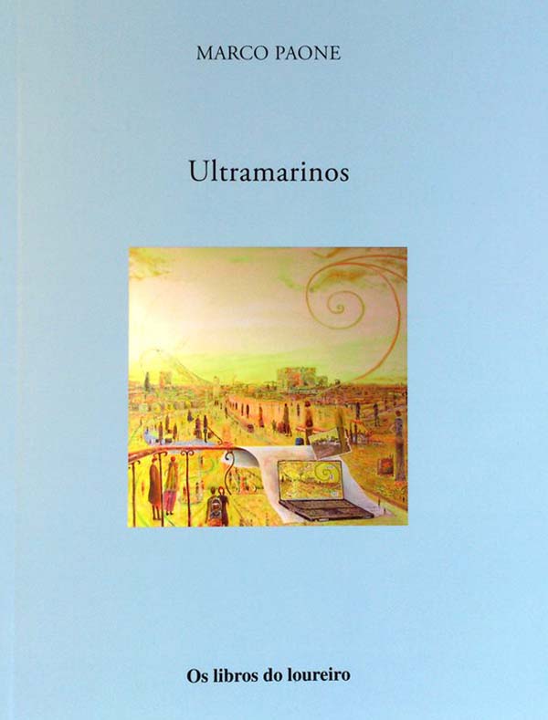 Portada do poemario "Ultramarinos" de Marco Paone.