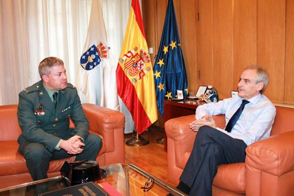 Reunión do novo xefe do Subsector de Tráfico, co subdelegado do Goberno en Ourense.