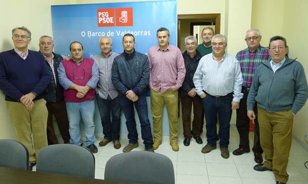 Cabezas de lista do PSdeG-PSOE en Valdeorras e Viana. /Foto: Mónica G. Bellver.
