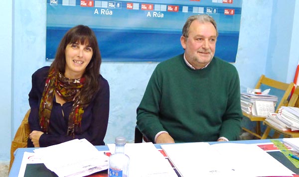 Os concelleiros do BNG e PSOE da Rúa, María González e Luis Fernández. Foto/ Mónica G. Bellver.