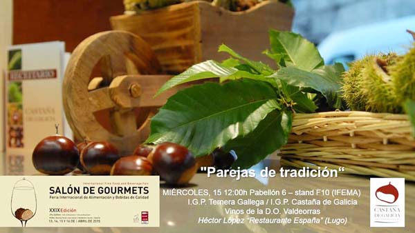 Imaxe promocional da IXP Castaña de Galicia en Gourmets.