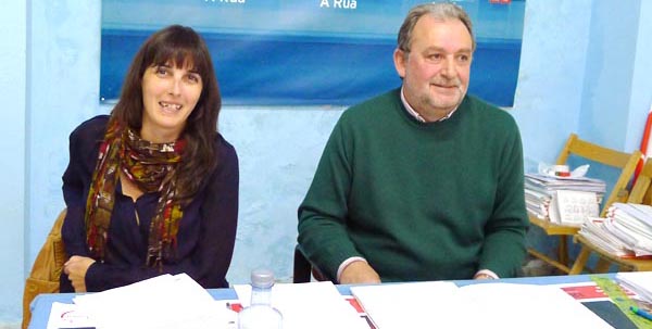 A alcaldesa da Rúa, María G. Albert e Luis Fernández Gudiña. /Foto: Mónica G. Bellver.