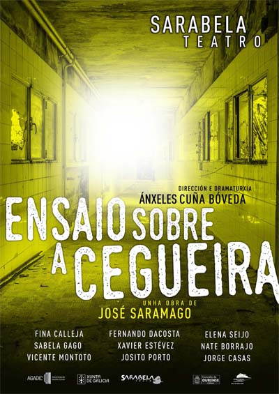 Cartaz da adaptación de Sarabela Teatro da obra de Saramago.