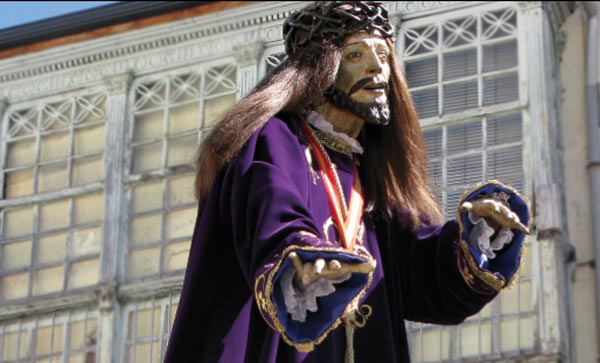 Imaxe de Xesús Nazareno, en procesión./ Foto: Ángeles Rodríguez.