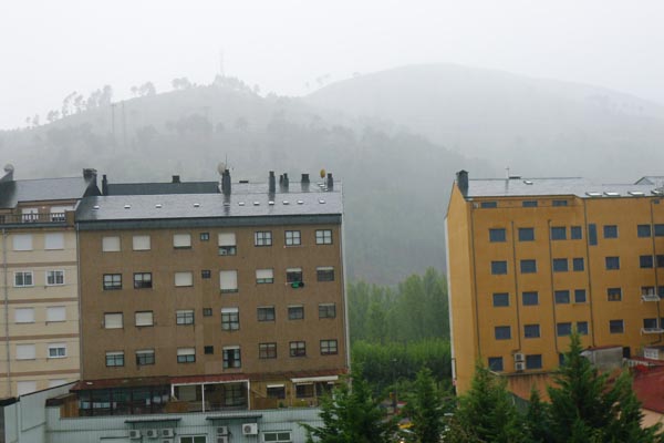 As chuvias e o vento xa afectan a Valdeorras dende a tarde do 15 de setembro.