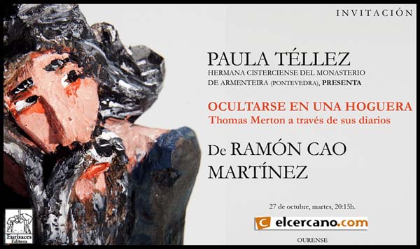 Convite á presentación do libro en El Cercano, Ourense.