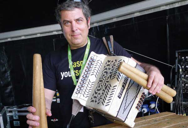 O músico vasco, Kepa Junkera. /Foto: Ángeles Rodríguez.