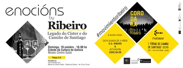 Imaxe promocional desta acción do programa Enocións by Ribeiro.