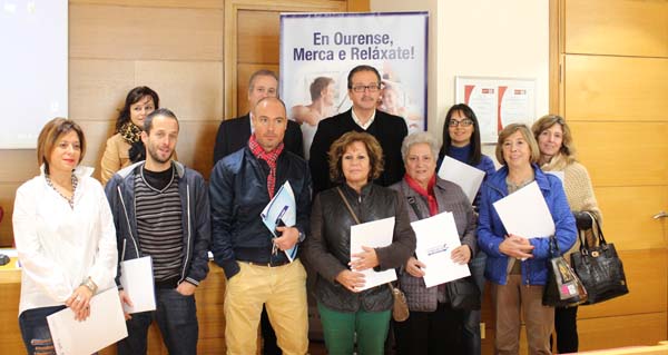 Os pemiados pola Federación de Comercio de Ourense.