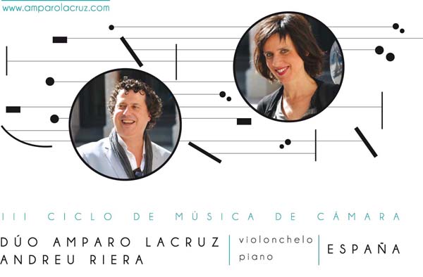 Cartaz do concerto de Amparo Lacruz e Andreu Riera.