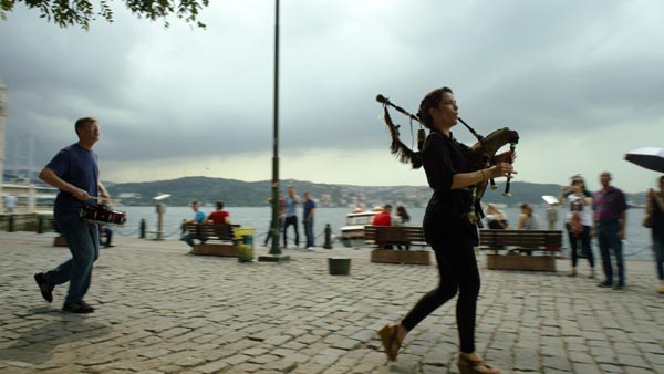 Imaxe da gravación do filme en Estambul.