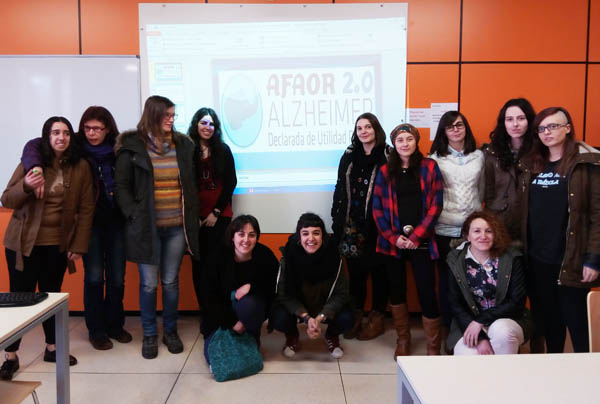 Participantes neste curso que se imparte no Campus de Ourense./ Foto cedida por AFAOR.