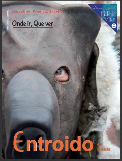 Portada do monográfico "Entroido en Galicia", que vén de publicar a finais de xaneiro de 2016 o Periódico O SIL.