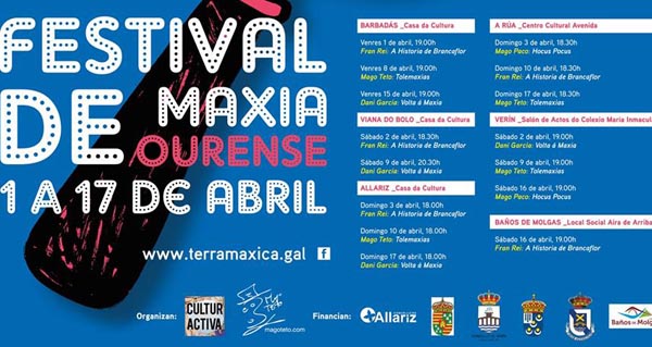 Programa do Festival Terra Máxica.