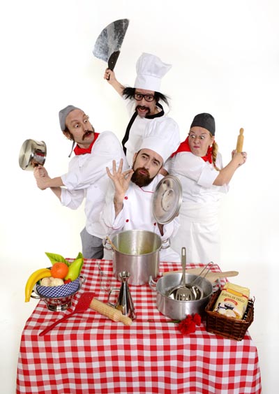 Cartaz da obra de Yllana, "Chefs".