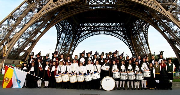 Membros de Redegaita na viaxe realizada hai un ano a París./ Foto: Redegaita.