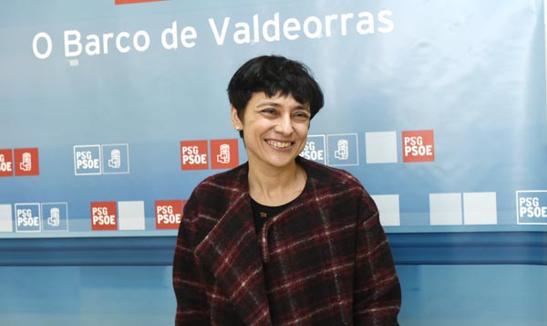 A deputada socialista por Ourense na Congreso, Rocío de Frutos, na súa última visita a O Barco./ Foto: Carlos G. Hervella.