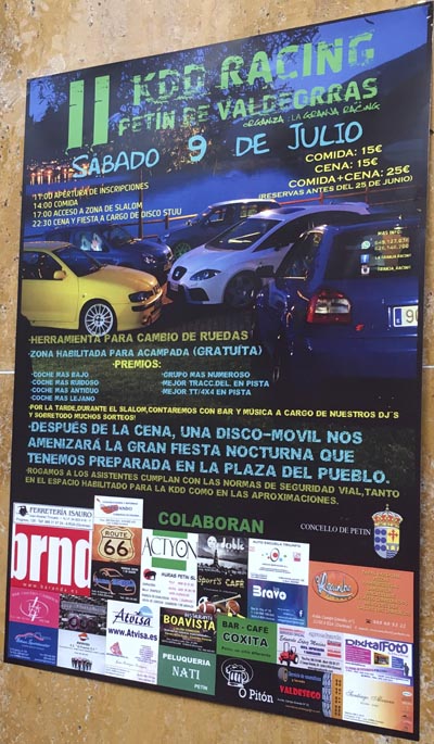 Cartaz da II KDD en Petín.