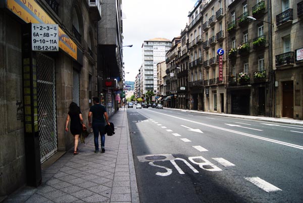 A céntrica rúa do Progreso sufrirá alteracións de tráfico esta fin de semana debido ás Festas de Ourense.