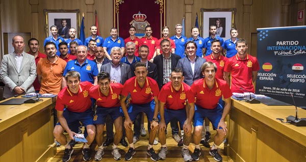 Recepción á Selección Española de fútbol sala.