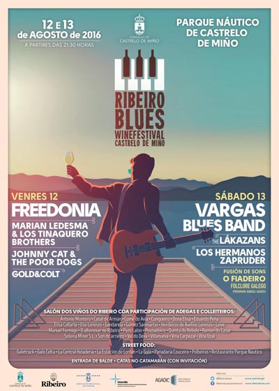 Cartel do Ribeiro Blues Wine Festival.