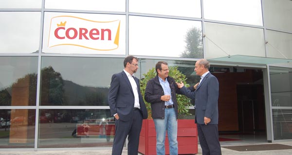 Tahoces visitou onte as instalacións de Coren, en Ourense.