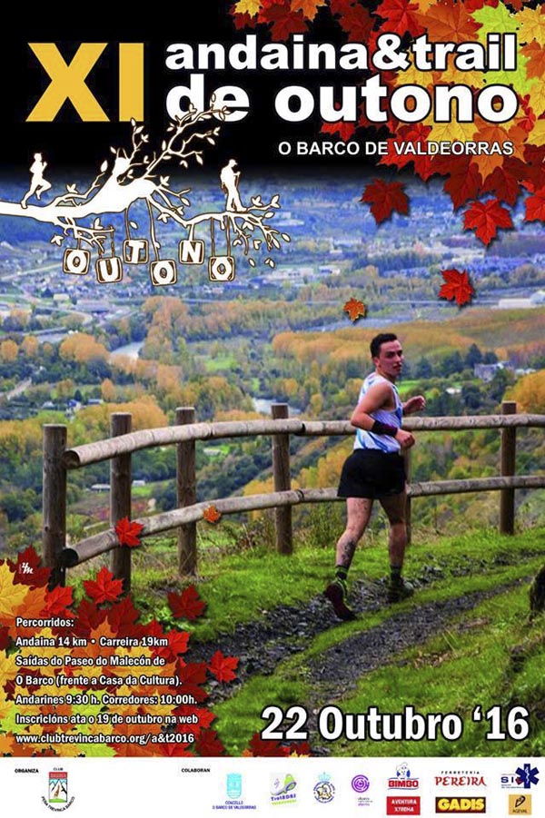 Cartaz da Andaina & Trail de Outono do Barco de Valdeorras.