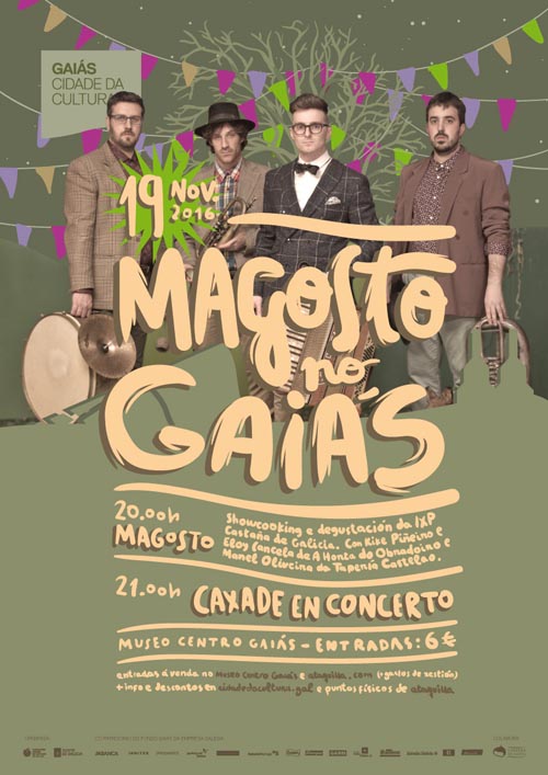 Cartaz da actividade "Magosto no Gaiás", en Santiago.
