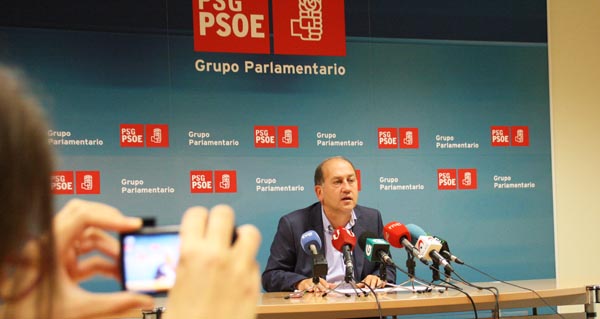 Xoaquín Fernández Leiceaga, durante a rolda de prensa.