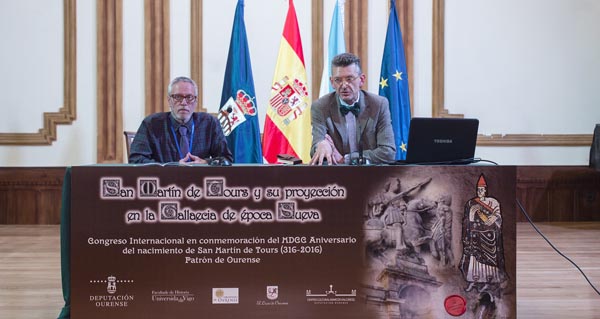 O historiador e coordinador do congreso, Jorge López Quiroga, na súa intervención no Liceo de Ourense.