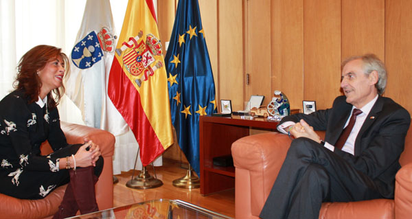 A reunión tiña lugar no despacho do subdelegado do goberno en Ourense.